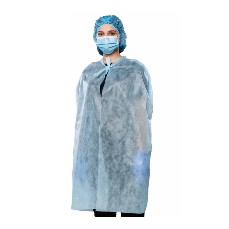 Накидка медична, для відвідувача, спанбонд 20 g/m2(г/м2), нестерильна, одноразового використання ,ТМ «АХІЛЛ»